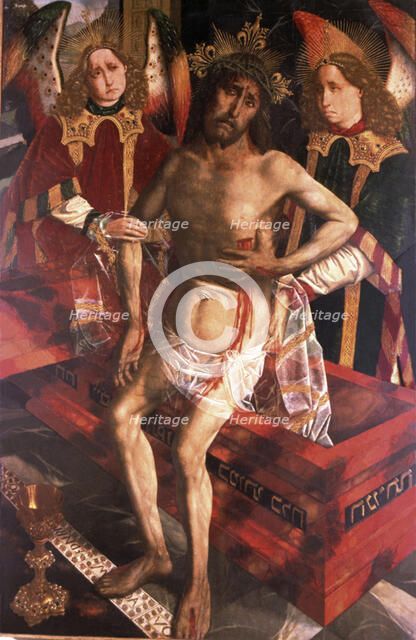  'Christ of Piety', oil Painting by Bartolomé Bermejo.