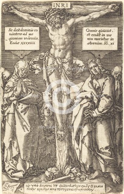 Christ on the Cross, 1553. Creator: Heinrich Aldegrever.