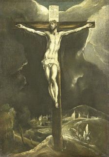Christ on the Cross, 1600-1615. Creator: Studio of El Greco