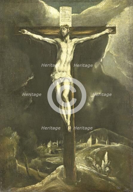 Christ on the Cross, 1600-1615. Creator: Studio of El Greco.
