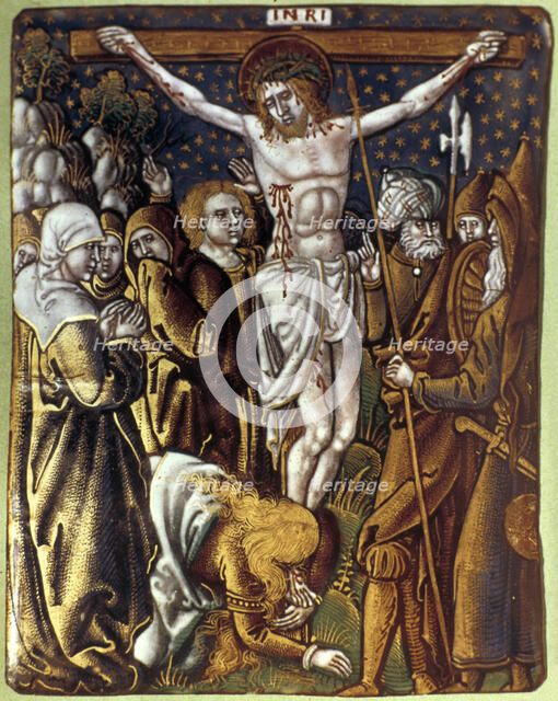 'Christ on the Cross', 16th century. Artist: Anon
