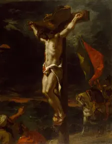 Christ on the Cross, 1846. Creator: Eugene Delacroix