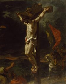 Christ on the Cross, 1846. Creator: Eugene Delacroix