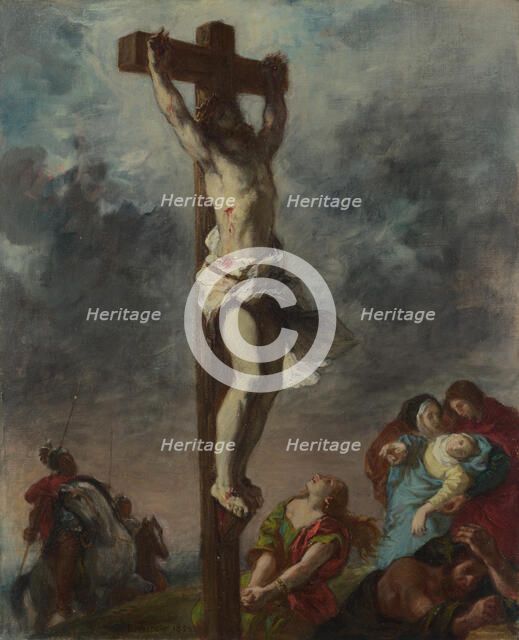 Christ on the Cross, 1853. Artist: Delacroix, Eugène (1798-1863)