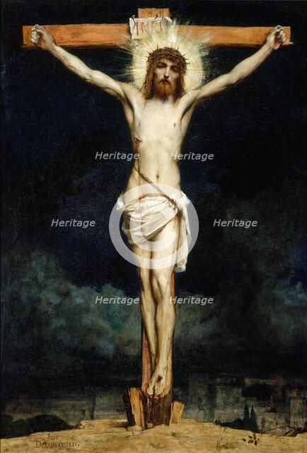 Christ on the cross, 1881. Creator: Jules Elie Delaunay.