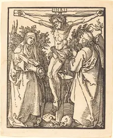 Christ on the Cross with Mary and Saint John, 1510. Creator: Albrecht Durer
