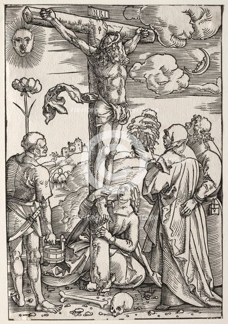 Christ on the Cross with Mary, St. John, Mary Magdalen and St. Stephen, 1505. Creator: Hans Baldung (German, 1484/85-1545).