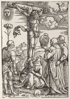 Christ on the Cross with Mary, St. John, Mary Magdalen and St. Stephen, 1505. Creator: Hans Baldung (German, 1484/85-1545)