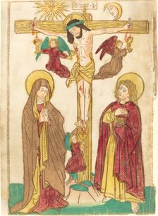 Christ on the Cross with Angels, 1460/1465. Creator: Unknown