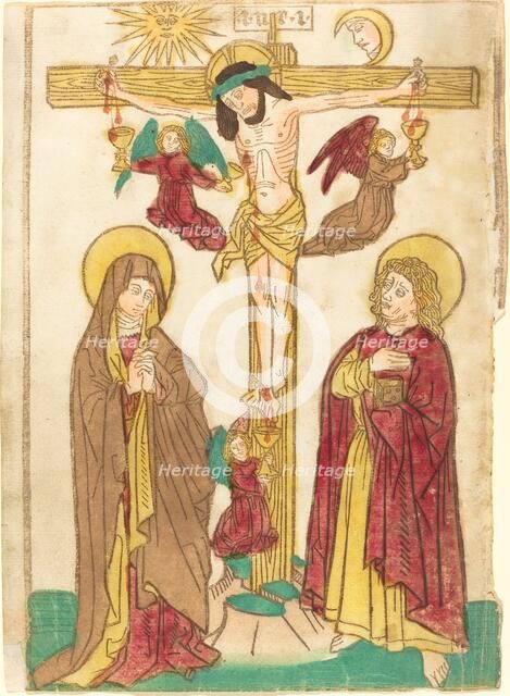 Christ on the Cross with Angels, 1460/1465. Creator: Unknown.