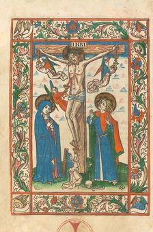 Christ on the Cross with Angels, 1483. Creator: Unknown