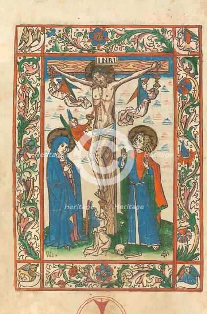 Christ on the Cross with Angels, 1483. Creator: Unknown.
