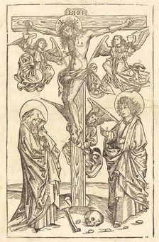 Christ on the Cross with Angels, 1490/1500. Creator: Unknown