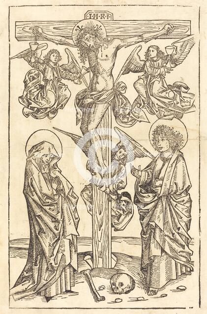 Christ on the Cross with Angels, 1490/1500. Creator: Unknown.