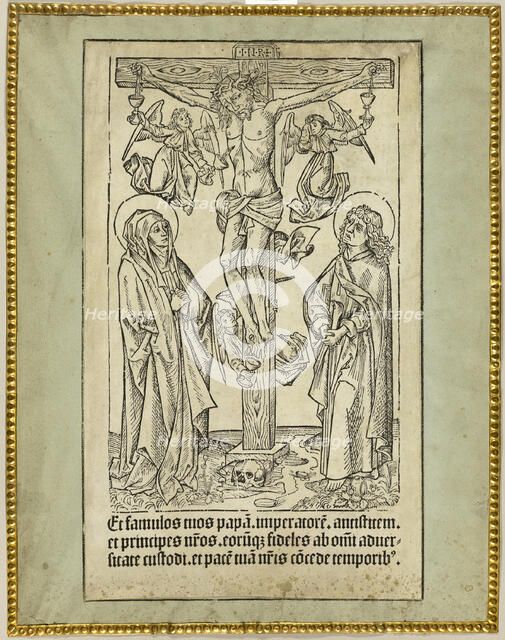 Christ on the Cross with Angels, c. 1490. Creator: Unknown.