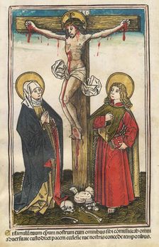 Christ on the Cross with the Virgin and Saint John, 1493. Creator: Hans Burgkmair, the Elder