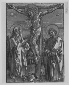 Christ on the Cross with the Virgin and Saint John, 1500-1550. Creator: Dürer-School