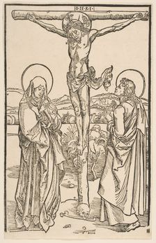 Christ on the Cross with the Virgin and Saint John.n.d. Creator: Unknown