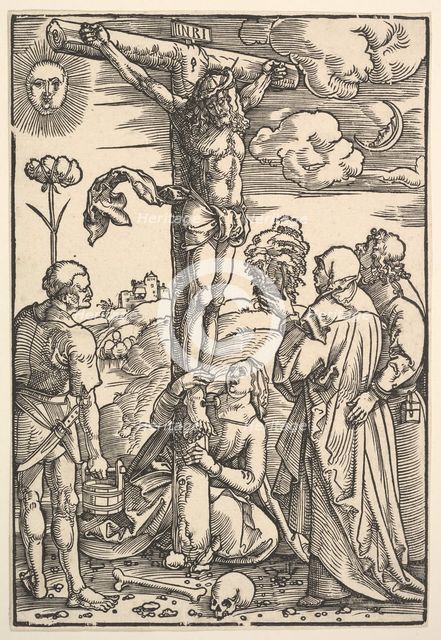 Christ on the Cross with the Virgin and Saints Longinus, Mary Magdalen and John, 1505. Creator: Hans Baldung.