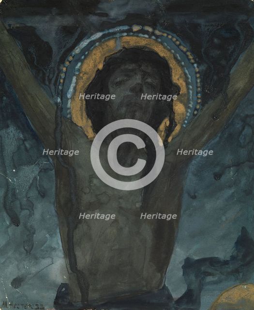 Christ on the Cross. Artist: Nesterov, Mikhail Vasilyevich (1862-1942)