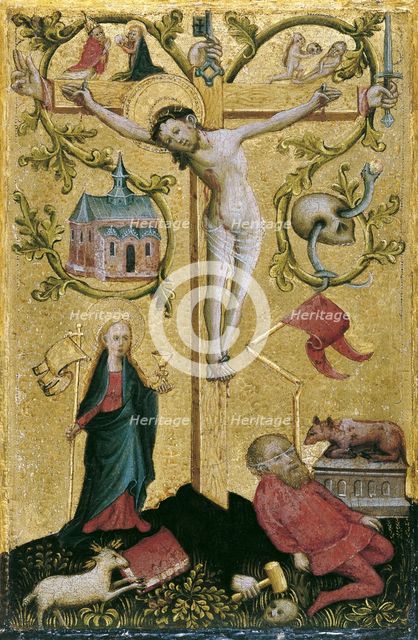 Christ on the Cross as Redemptor Mundi. Artist: Westphalian Master (active ca 1470-1480)