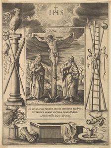 Christ on the Cross, before 1604. Creator: Antonius Wierix