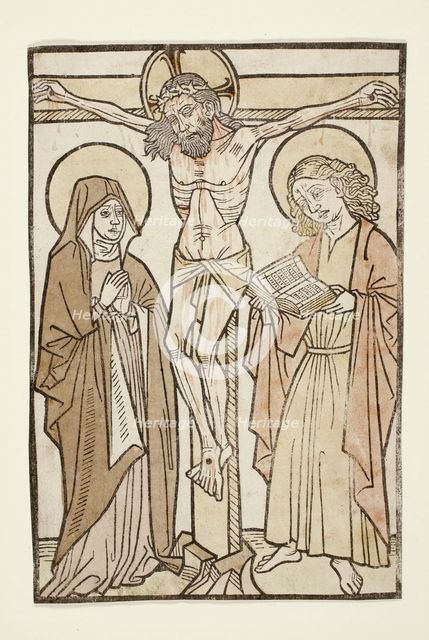 Christ on the Cross Between Mary and Saint John, 1460/70. Creator: Unknown.