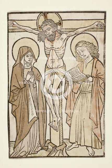 Christ on the Cross Between Mary and Saint John, 1460/70. Creator: Unknown.