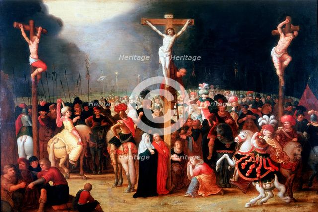 'Christ on the Cross between the two Thieves', 17th century.  Artist: Frans Francken II