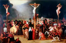Christ on the Cross between the two Thieves 17th century. Artist: Frans Francken II