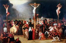 Christ on the Cross between the two Thieves 17th century. Artist: Frans Francken II