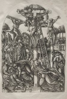 Christ on the Cross between the Two Thieves, before 1561. Creator: Jean Duvet (French, 1485-1561)
