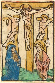 Christ on the Cross between the Two Thieves, c. 1475. Creator: Unknown