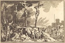 Christ on the Cross between the Two Thieves. Creator: Unknown