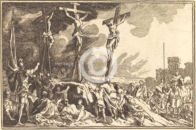 Christ on the Cross between the Two Thieves. Creator: Unknown.