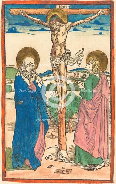 Christ on the Cross Between the Virgin and Saint John, 1493. Creator: Albrecht Durer.