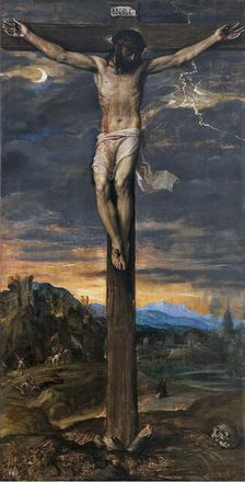 Christ on the Cross, c. 1565. Creator: Titian (1488-1576)