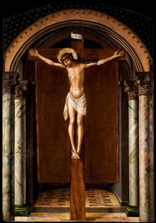 Christ on the cross, c1493-1498. Creator: Berruguete, Pedro (1450-1503)