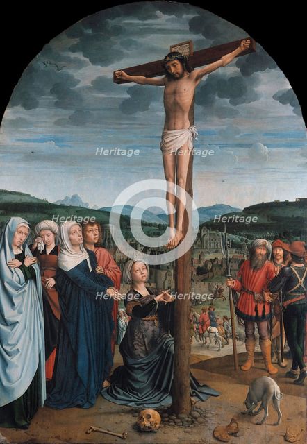 Christ on the Cross, ca 1515. Artist: David, Gerard (ca. 1460-1523)
