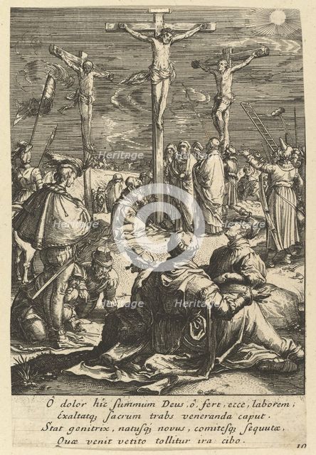 Christ on the Cross, from The Passion of Christ, mid 17th century. Creator: Nicolas Cochin.