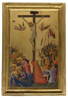 Christ on the Cross, Le coup de lance 1320-1330. Creator: Simone Martini