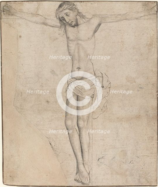 Christ on the Cross [recto], mid- to late 1470s. Creator: Master of the Drapery Studies.