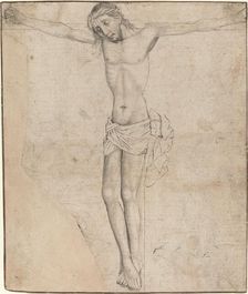 Christ on the Cross [recto], mid- to late 1470s. Creator: Master of the Drapery Studies
