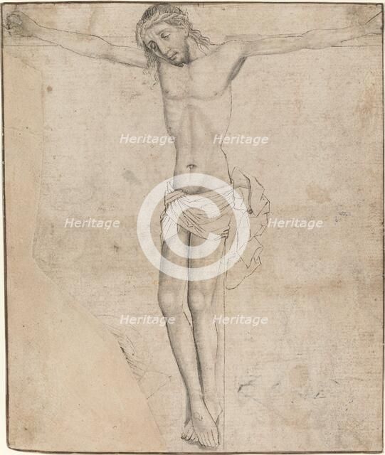Christ on the Cross [recto], mid- to late 1470s. Creator: Master of the Drapery Studies.