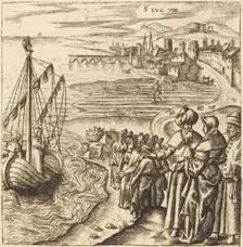 Christ on the Lake, probably c. 1576/1580. Creator: Leonard Gaultier