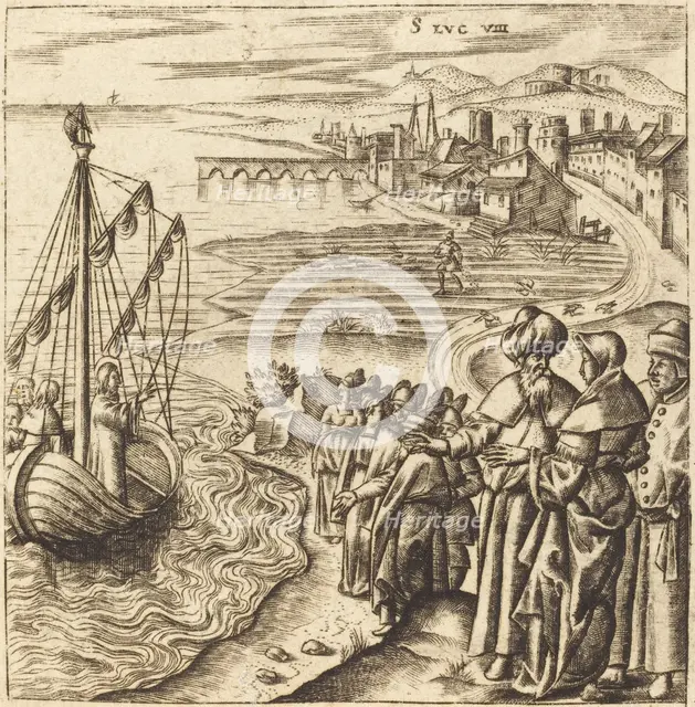 Christ on the Lake, probably c. 1576/1580. Creator: Leonard Gaultier.