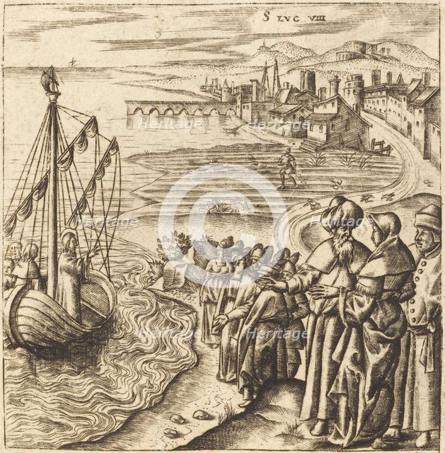 Christ on the Lake, probably c. 1576/1580. Creator: Leonard Gaultier.