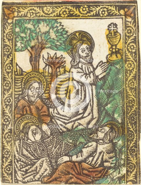 Christ on the Mount of Olives, 1460/1480. Creator: Master of the Borders with the Four Fathers of the Church.