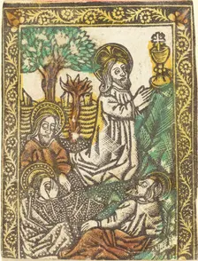 Christ on the Mount of Olives, 1460/1480. Creator: Master of the Borders with the Four Fathers of the Church