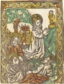 Christ on the Mount of Olives, 1460/1480. Creator: Master of the Borders with the Four Fathers of the Church